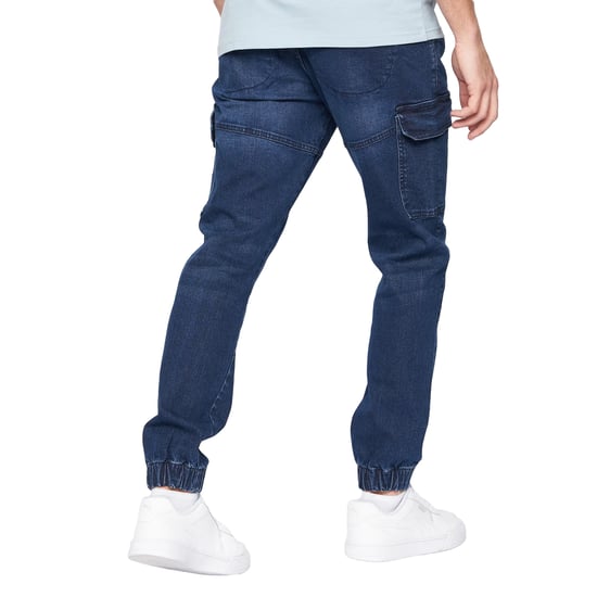 Crosshatch - "Malimore" Cargo-Jeans für Herren (Dunkle Waschung) - Image 2