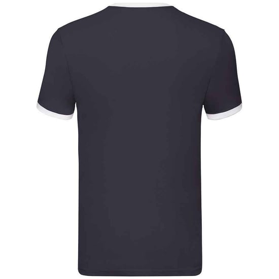 Fruit of the Loom - "Ringer" T-Shirt für Herren (Marineblau/Weiß) - Image 2