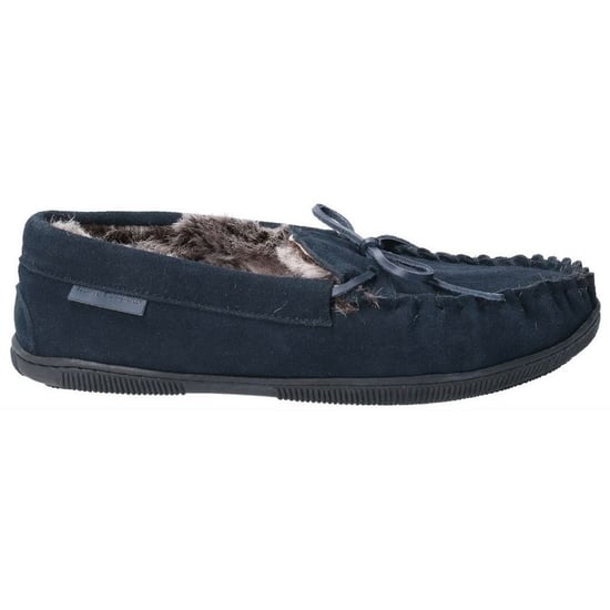 Hush Puppies Herren Ace Slip On Leder Pantoffel (Marine) - Image 3