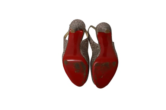 Christian Louboutin Prive Mosaique 120 Pumps aus silbernem Acryl - Image 6