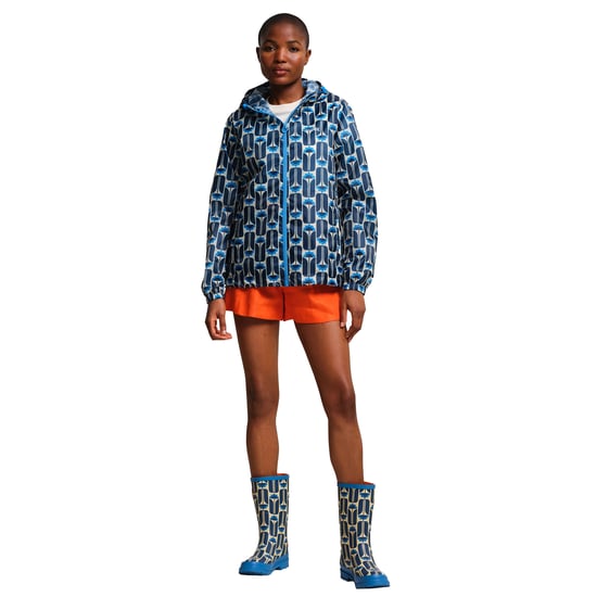 Regatta Womens/Ladies Orla Kiely Tall Flowers Packaway Waterproof Jacket (Navy)