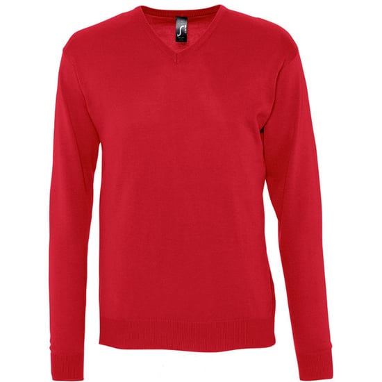 SOLS Herren Galaxy V-Ausschnitt Pullover (Rot) - Image 1