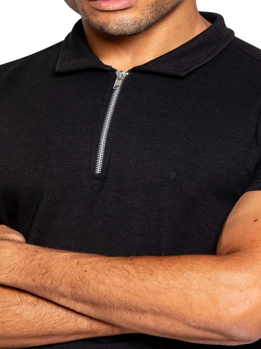 Enzo | Herren-Polo-Trainingsanzug-Set - Schwarz - Image 4