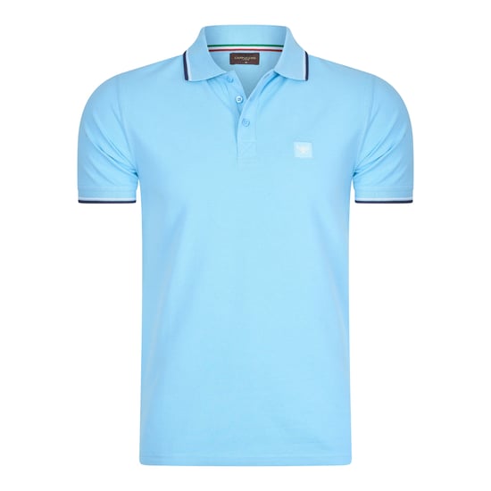 Polo Applique Pique von Cappuccino Italia in der farbe Blau und in größe S. - Image 1