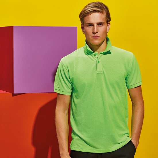 Asquith & Fox Herren Kurzarm-Poloshirt (Limette) - Image 2