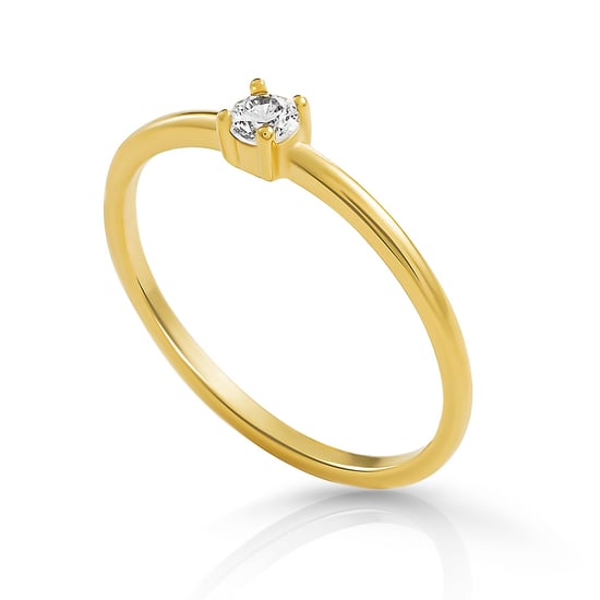 Orphelia 'Solitaire' Damen-Ring aus 925er Sterlingsilber – Gold ZR-7527/G - Image 2