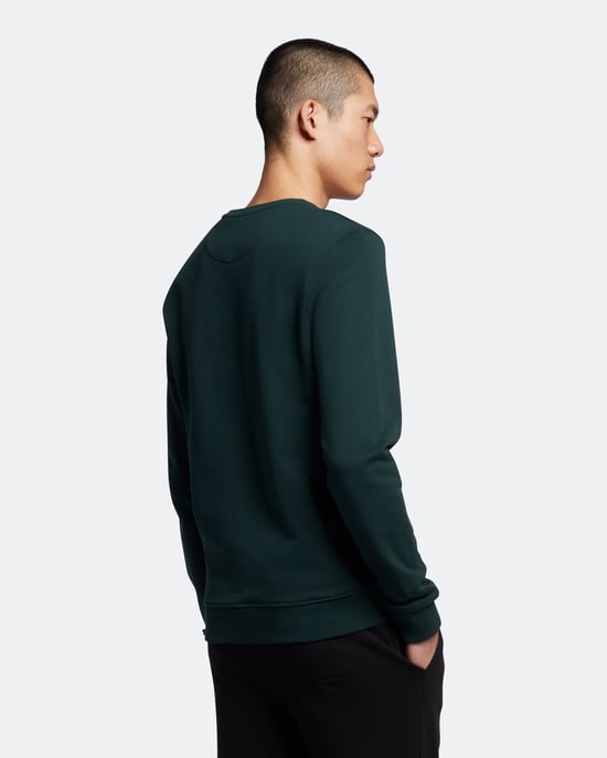 Lyle & Scott Sweatshirt mit Rundhalsausschnitt in Grün - Image 4