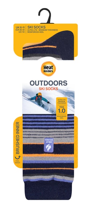HEAT HOLDERS LITE - Ladies Thermal Ultra Thin Funky Ski Socks - Image 2