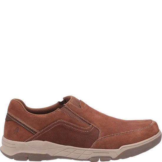 Hush Puppies Herren Fletcher Lederschuhe (Tan) - Image 3