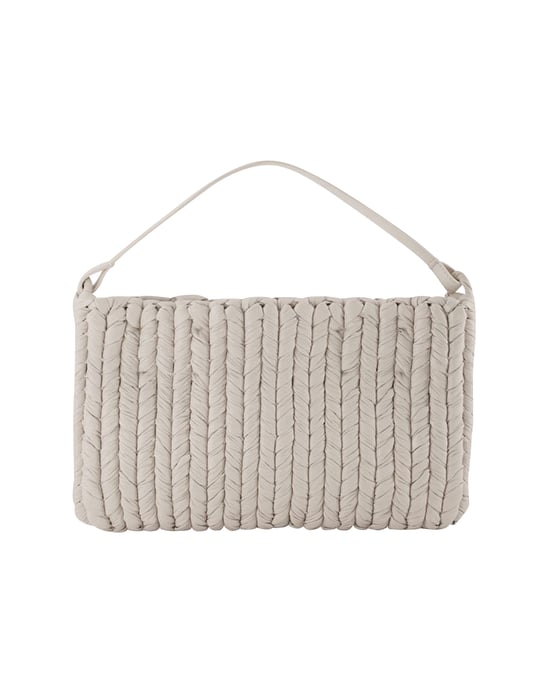 The Square Bag in White Vegan Leather