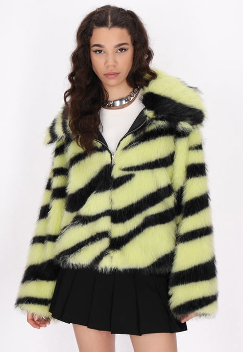 Mymo Jacke Damen Limone Schwarz - Image 3