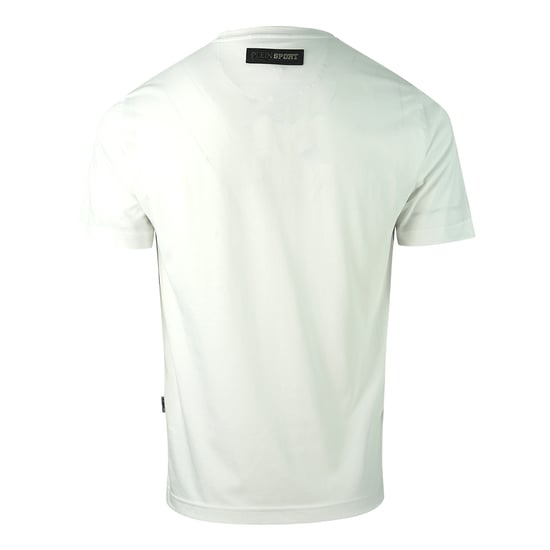 Plein Sport Block Logo Weißes T-Shirt - Image 2