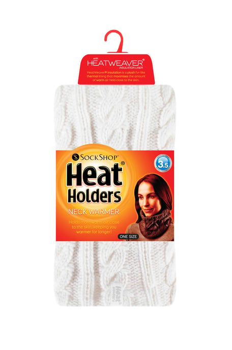 Wärmehalter - Ladies Thick Cable Knit Fleece Lined Neck Warmer - Image 2