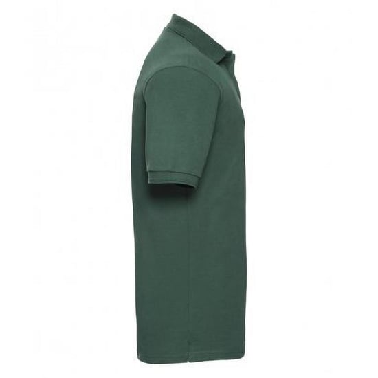 Russell Herren Ripp Polo-Shirt, Kurzarm (Flaschengrün) - Image 3
