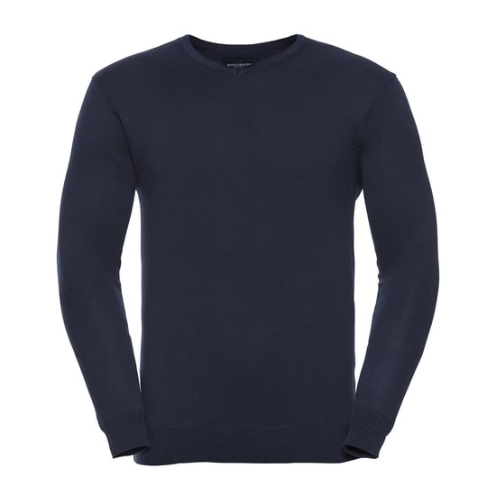 Russell Collection - Sweatshirt V-Ausschnitt für Herren (Dunkelblau) - Image 1