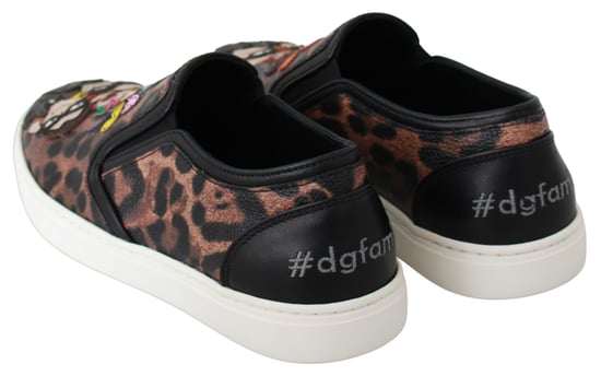 Mocassins Dolce & Gabbana en cuir léopard #dgfamily pour femme - Image 4
