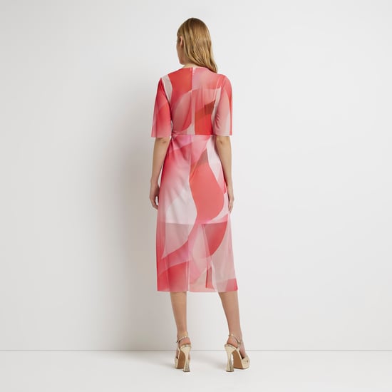 River Island Womens Midi Dress Pink