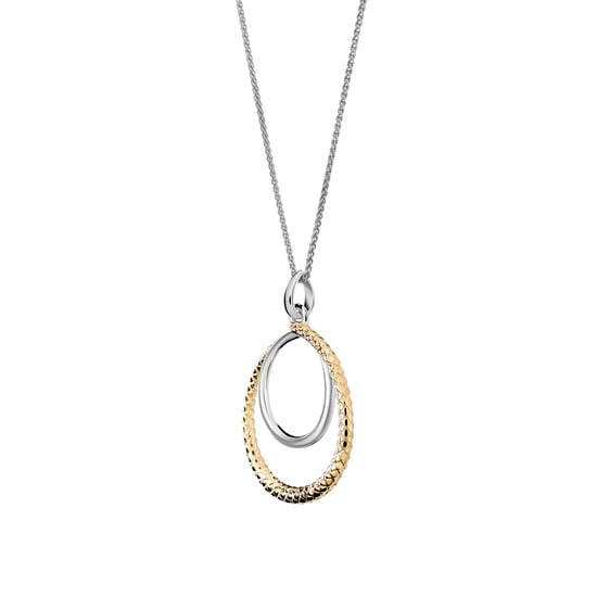 Orphelia 'Bastien' Damenkette mit Anhänger aus 925er Sterlingsilber – Silber/Gold ZH-7499 - Image 3