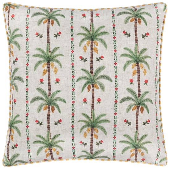 Wylder Tropics Okara-Palmen bedrucktes Polyester-Kissen - Image 1