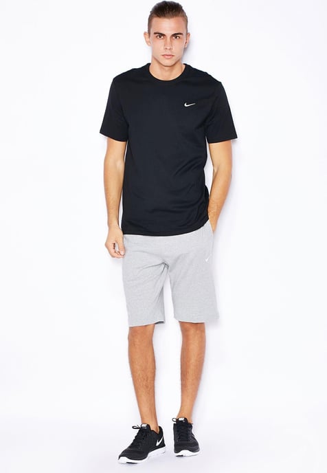 Nike Herren-T-Shirt mit gesticktem Swoosh Schwarz - Image 4