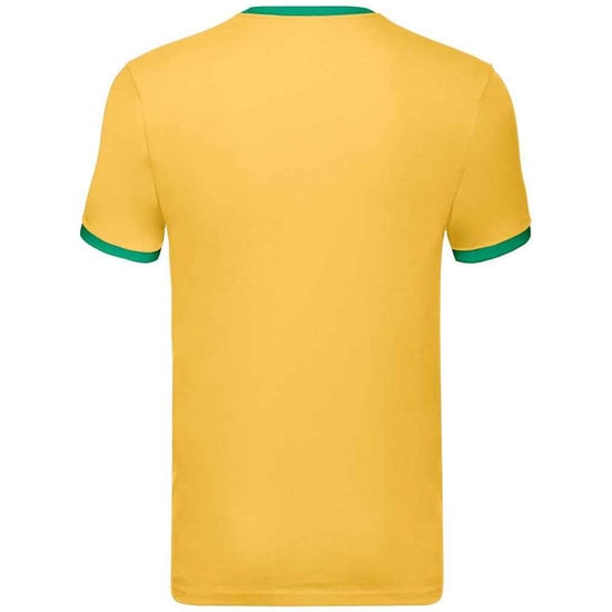 Fruit of the Loom - "Ringer" T-Shirt für Herren (Sonnenblume/Irisches Grün) - Image 2