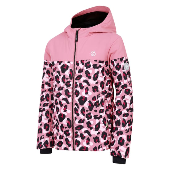 Dare 2B Childrens/Kids Liftie Cheetah Print Ski Jacket (Dusty Rose)