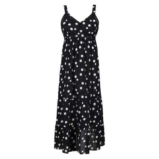 Regatta Womens/Ladies Gazania Polka Dot Lightweight Casual Dress (Black/White)