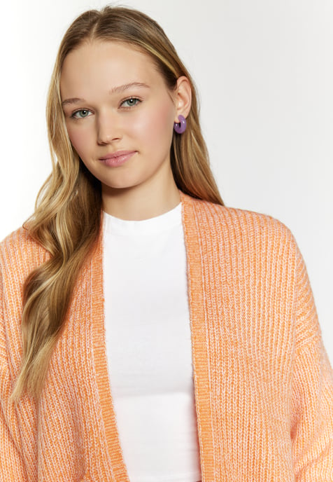 Mymo Strickcardigan Damen orange - Image 5
