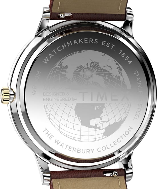 Timex Waterbury Classic Mondphasen Herrenarmbanduhr braun TW2W75600 - Image 4