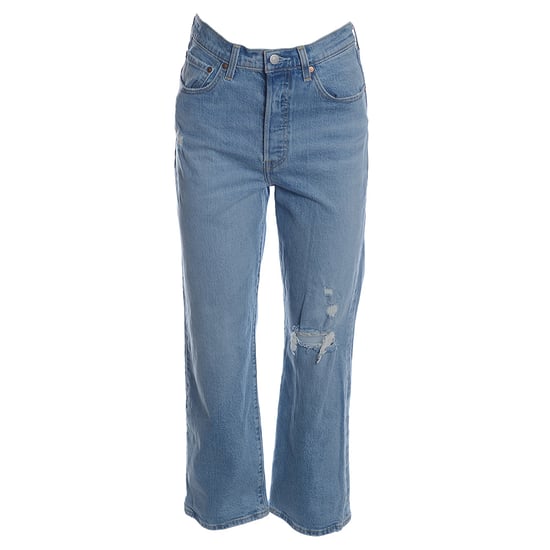 Womens Levis Ribcage Ankle in Mid Denim