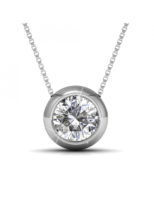 Mond-Anhänger - Silber und Kristall - Image 1