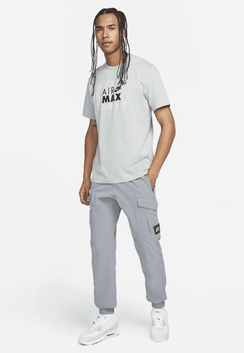 Nike Sportswear Retro Air Max T-Shirt in staubigem Salbei Grau - Image 4