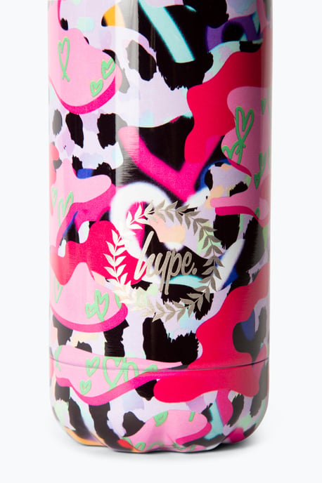 Hype Girls Multicoloured Patterns Thermal Water Bottle - Image 3