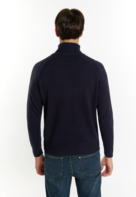 Mo Rollkragenpullover Herren Marine - Image 4