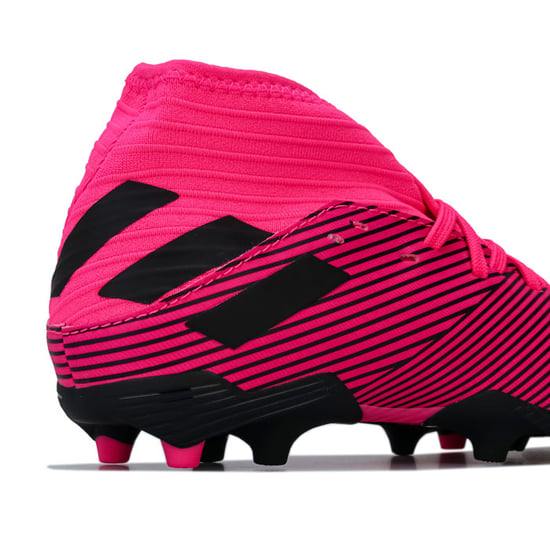 Boy's adidas Junior Nemeziz 19.3 FG Football Boots in Pink