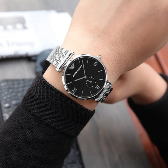 Emporio Armani AR1676 Schwarzes Zifferblatt Herrenuhr - Image 4
