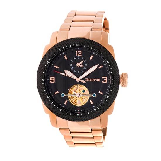 Heritor Automatic Helmsley Semi-Skeleton Bracelet Watch