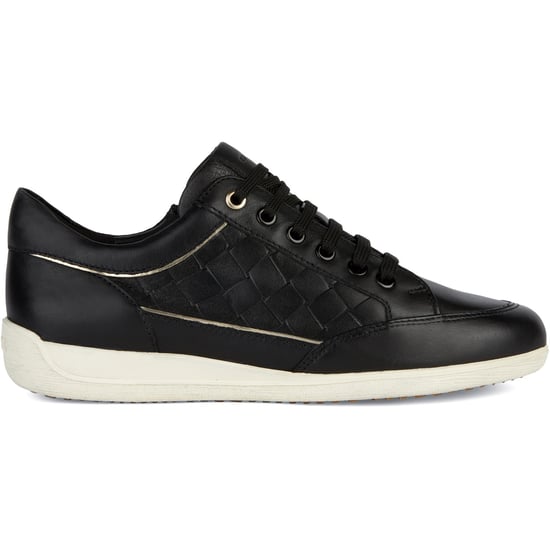 Geox D MYRIA Kunstleder Damenschwarze Turnschuhe - Image 5