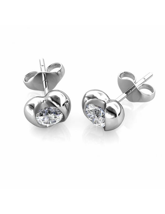 Simply Love Ohrringe - Silber und Kristall - Image 3
