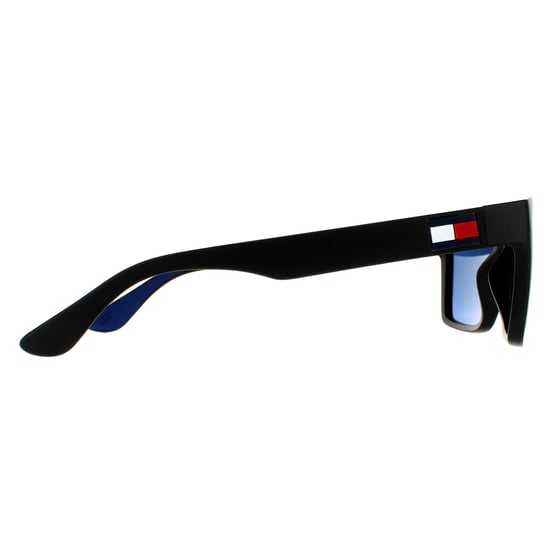 Tommy Hilfiger Rectangle Mens Matte Black Grey Infrared Sonnenbrillen - Image 4