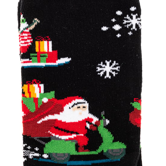 Women's high-top socks with anti-pressure cuff WJFLSFUNCH07-MULTICOLOR