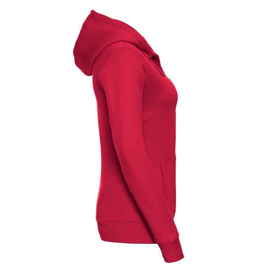 Russell - "Authentic" Kapuzenpullover Durchgehender Reißverschluss für Damen (Rot) - Image 3