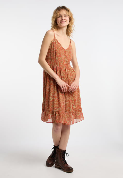 Dreimaster Kleid Damen Orange Mehrfarbig - Image 2