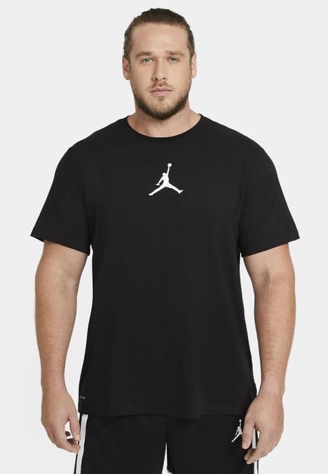 Nike Air Jordan Jumpman Herren-T-Shirt mit Rundhalsausschnitt in Schwarz - Image 1