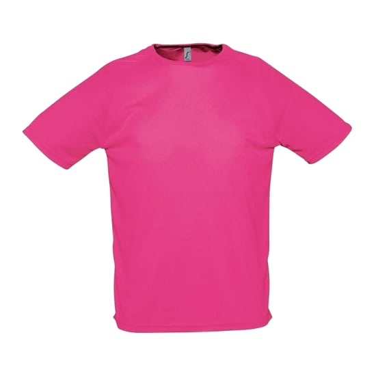 SOLS Herren Sporty Performance T-Shirt, Kurzarm, Rundhals (Neonpink) - Image 1
