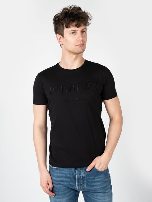 Iceberg T-Shirt C-Neck Herren schwarz - Image 3