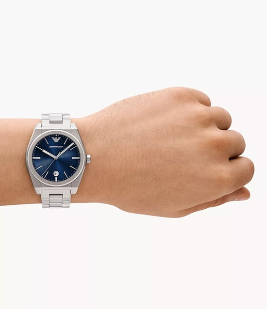 Emporio Armani Federico Silber Herren Armbanduhr AR11620 - Image 4