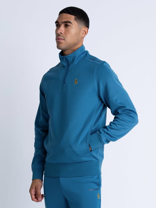 Luke 1977 Men's Ttpqr Quarter-Zip Sweat in Blue - Image 2