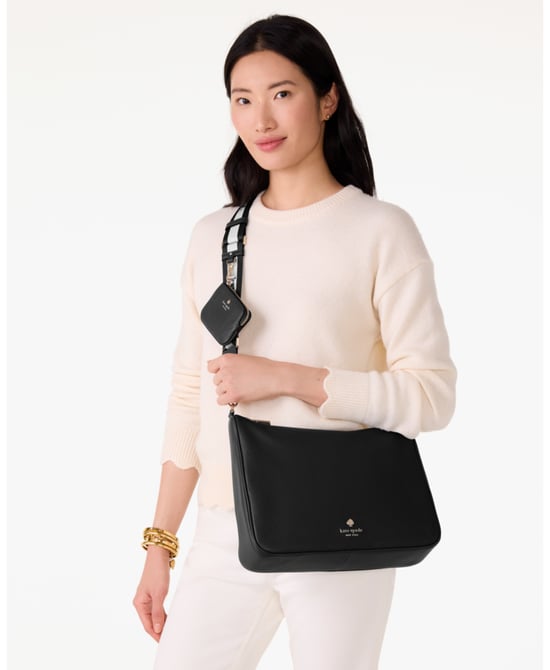 Emma Pebbled Leather Large Crossbody - Image 2