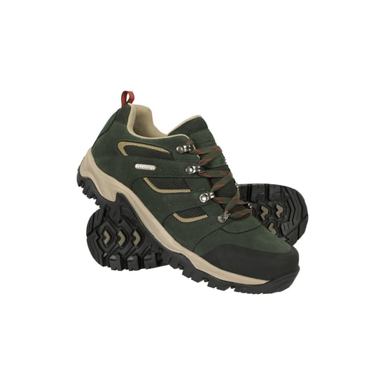 Mountain Warehouse Mens Voyage Suede Waterproof Walking Shoes (Khaki)